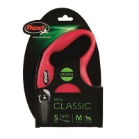 flexi рулетка New Classic M (до 25кг.) 5 м лента красная