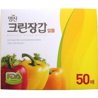  Myungjin Hygienic Glove A - Перчатки одноразовые полиэтиленовые размер M 23,5см.*28см.