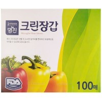  Myungjin Hygienic Glove A - Перчатки одноразовые полиэтиленовые размер M 23,5см.*28см.