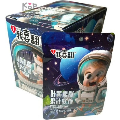 Мармелад Space Foncai - Космические корабли со звездной посыпкой и вкусом Голубики
