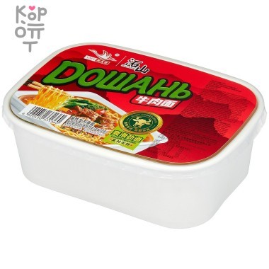 Simeite - Лапша быстрого приготовления Дошань со вкусом Говядины, в коробке 85гр.*24шт. &mdash; Корейские товары для всей семьи(КорОпт)