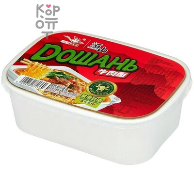 Simeite - Лапша быстрого приготовления Дошань со вкусом Говядины, в коробке 85гр., Коробка 24шт.