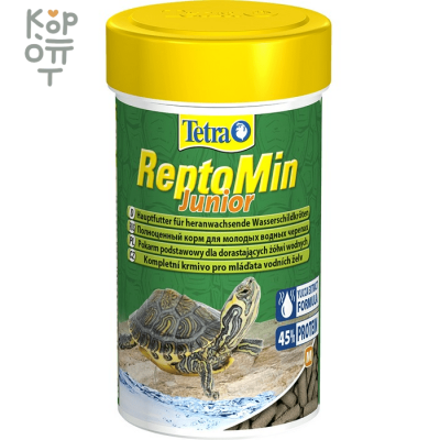 Tetra ReptoMin Junior корм в виде палочек для молодых водных черепах 250мл.