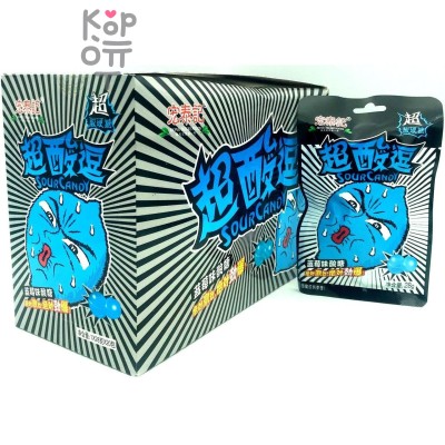 Леденцы супер кислые лимоны Sour Candy Hong Tai со вкусом Черники