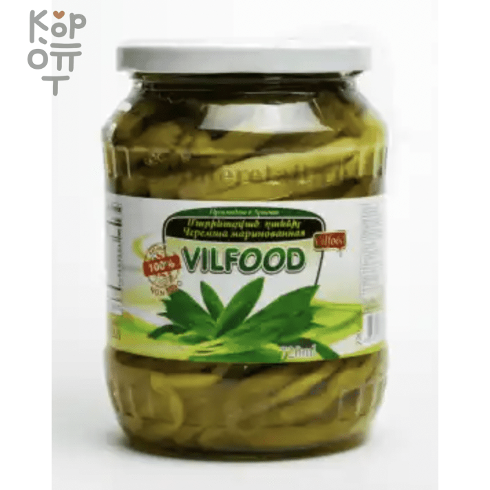 Vilfood - Черемша маринованная 720гр.*12шт.   фото 1 &mdash; Корейские товары для всей семьи(КорОпт)