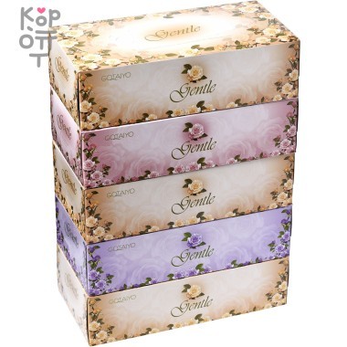 Gentle Двухслойные салфетки с ароматом «Европы» 200шт. 5 пачек в упаковке — Корейские товары для всей семьи(КорОпт)
