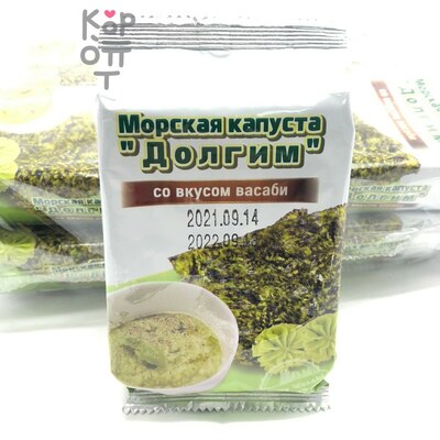 Морская капуста со вкусом васаби Долгим, 5 г