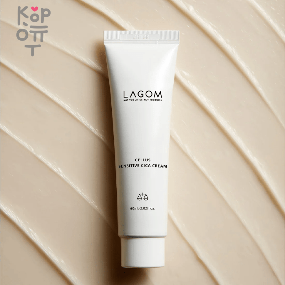 Lagom Cellus Sensitive Cica Cream - Успокаивающий барьерный крем с  Центеллой 60мл. по цене 2 174 руб. в интернет магазине Корейские товары для  всей семьи(КорОпт)