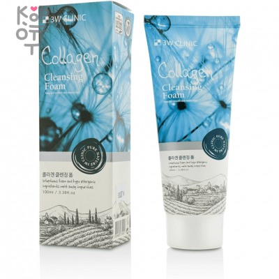 3W Clinic Collagen Cleansing Foam - Пенка для умывания с коллагеном 100 мл