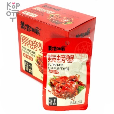 Соевый снэк Supangxie с Острым вкусом Вегетарианского Краба, 18гр. — Корейские товары для всей семьи(КорОпт)