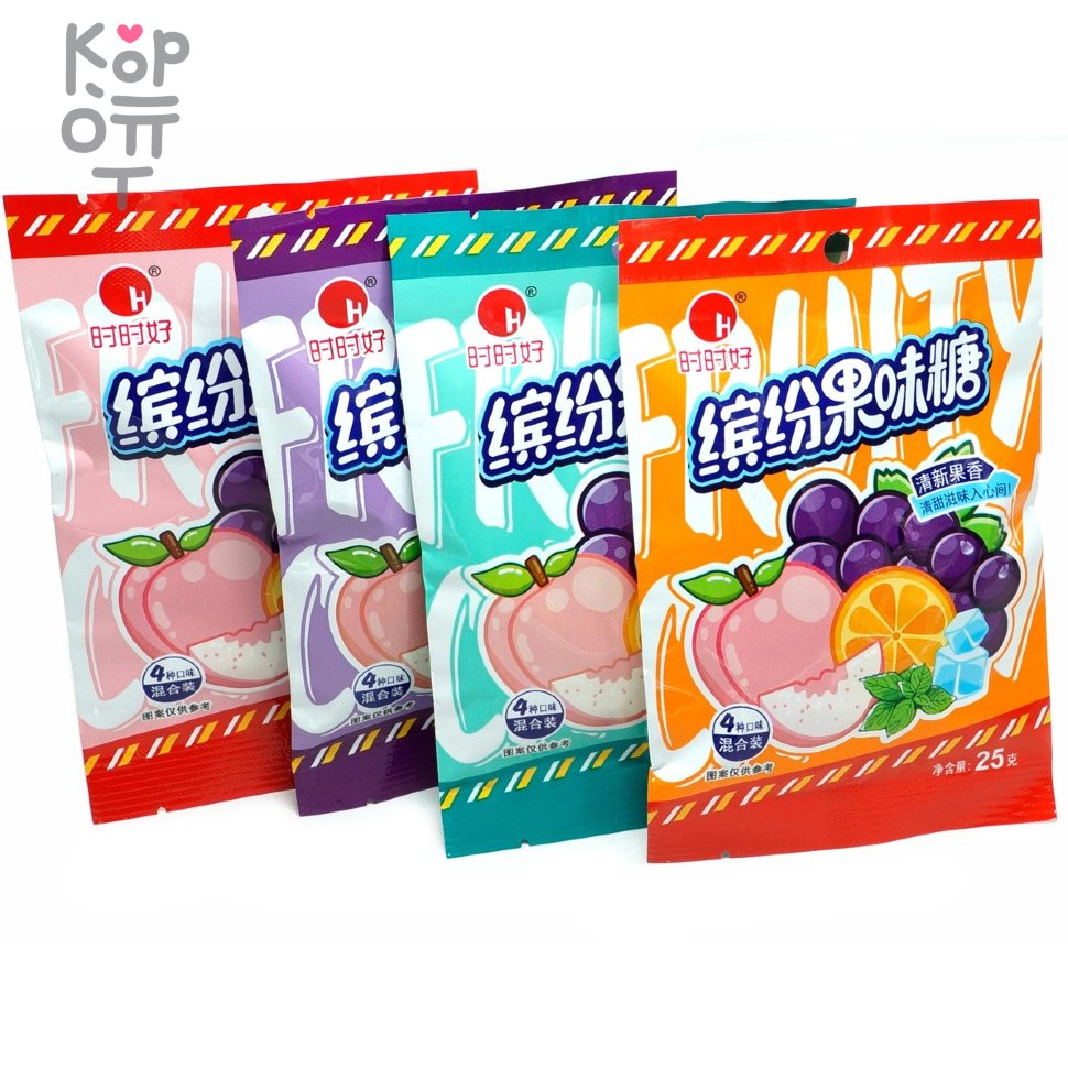 Леденцовая карамель H Candy Фруктовое ассорти с взрывным вкусом спелых фруктов, купить с доставкой на дом фото 1 &mdash; Корейские товары для всей семьи(КорОпт)