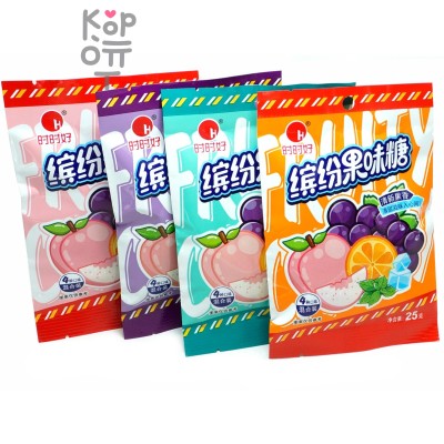 Леденцовая карамель H Candy Фруктовое ассорти с взрывным вкусом спелых фруктов