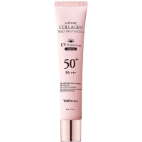 WellDerma Tone Up Sun Cream Sapphire Collagen Perfect - Тонизирующий солнцезащитный крем с Сапфировым Коллагеном 45мл.