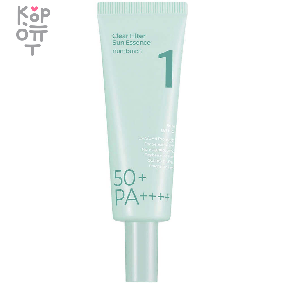 Numbuzin No.1 Pure-Full Calming Water Sunscreen - Успокаивающий водный солнцезащитный крем 50мл., купить с доставкой на дом фото 1 — Корейские товары для всей семьи(КорОпт)