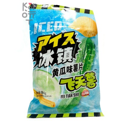 Чипсы Fei Tian Shu Французский картофель Фри со вкусом замороженного огурца, 46гр.