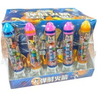 Карамель Qineng Candy Starship с игрушкой, наполненной драже со вкусом спелых фруктов