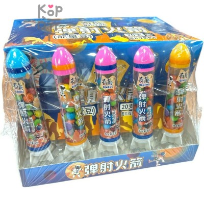 Карамель Qineng Candy Starship с игрушкой, наполненной драже со вкусом спелых фруктов