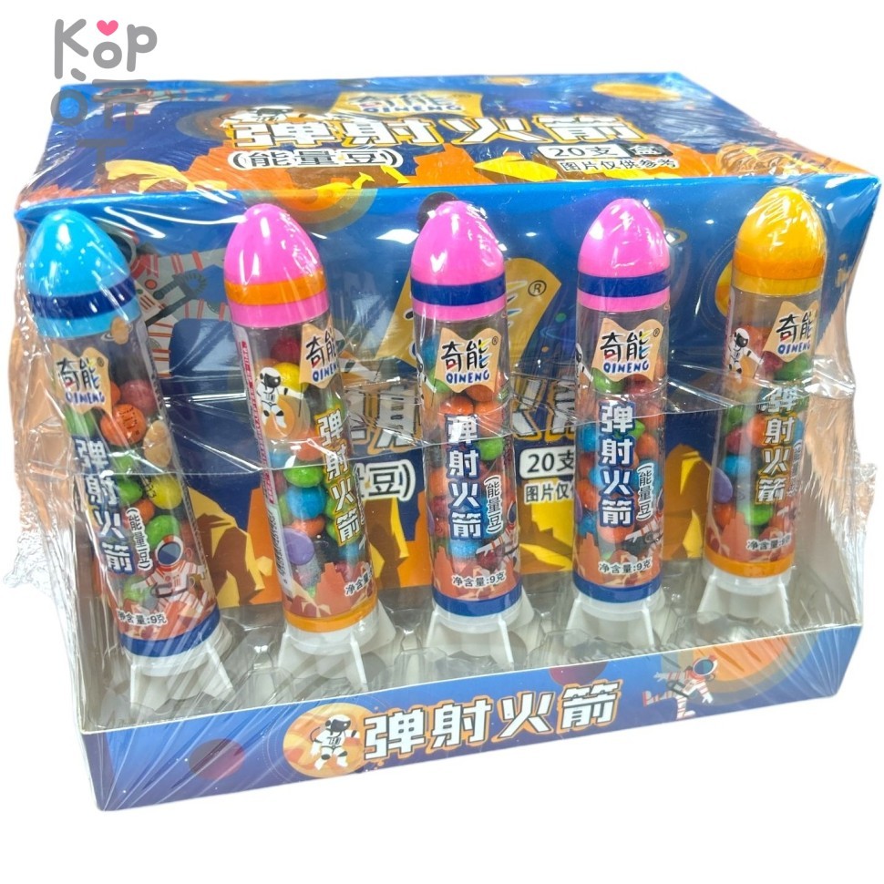 Карамель Qineng Candy Starship с игрушкой, наполненной драже со вкусом спелых фруктов