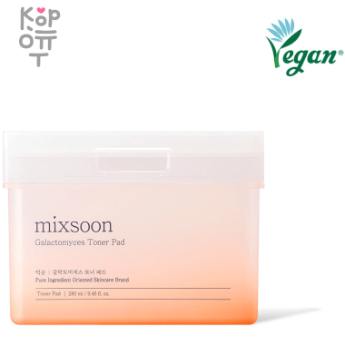 mixsoon Galactomyces Toner Pad - Тонер-пэды с Галактомисисом для осветления кожи 280мл./60шт.   — Корейские товары для всей семьи(КорОпт)