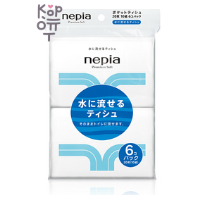 NEPIA "Premium Soft" — Бумажные двухслойные носовые платки (водорастворимые) 10 шт./уп