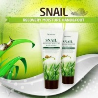 Deoproce Snail Recovery Moisture Hand & Foot - Восстанавливающий крем для рук и ног с муцином улитки, 100 мл