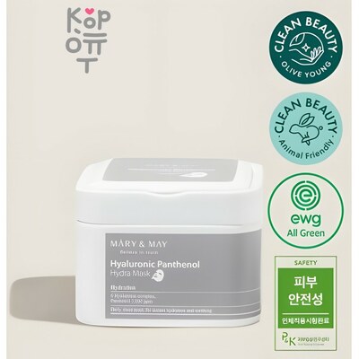 Mary&May Hyaluronic Panthenol Hydra Mask - Набор увлажняющих масок с пантенолом, 30шт.   