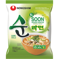 NONGSHIM Soon Veggie Ramyun Noodle Soup Лапша сублимированная, не острая, 112 г