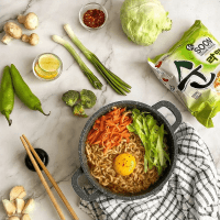 NONGSHIM Soon Veggie Ramyun Noodle Soup Лапша сублимированная, не острая, 112 г