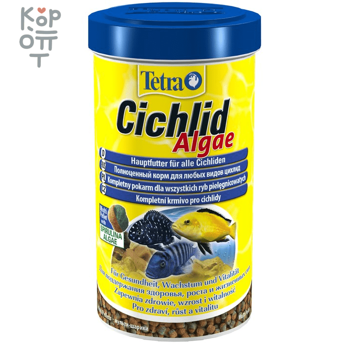 TetraCichlid Algae корм для всех видов цихлид 500 мл, купить с доставкой на дом фото 1 — Корейские товары для всей семьи(КорОпт)