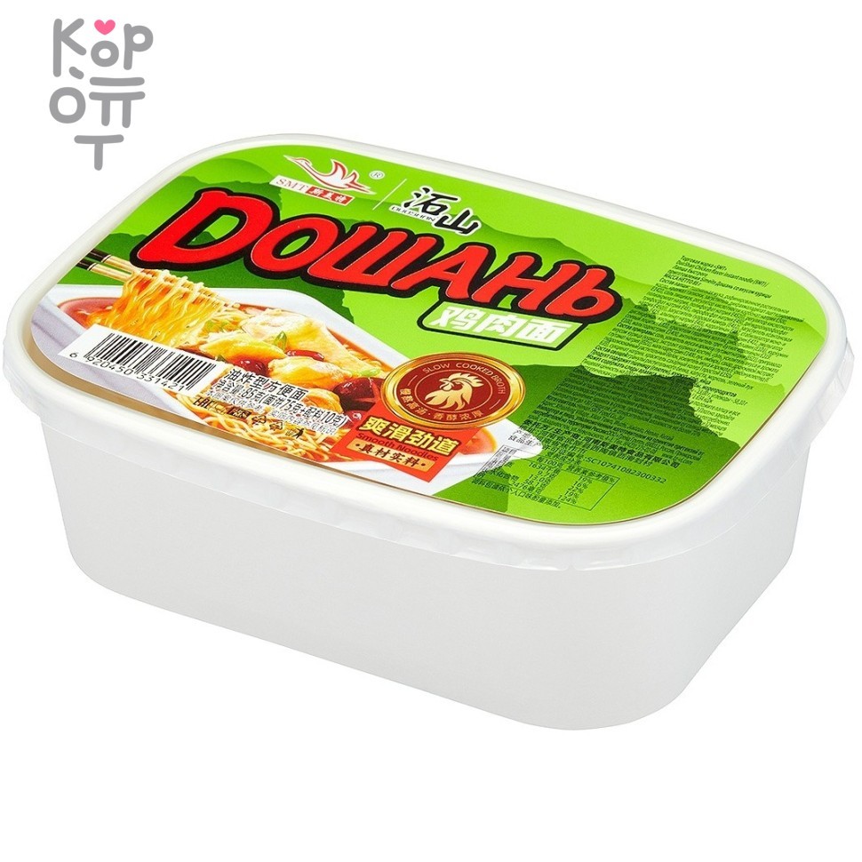Simeite - Лапша быстрого приготовления Дошань со вкусом Курицы, в коробке 85гр.*24шт., купить с доставкой на дом фото 1 — Корейские товары для всей семьи(КорОпт)