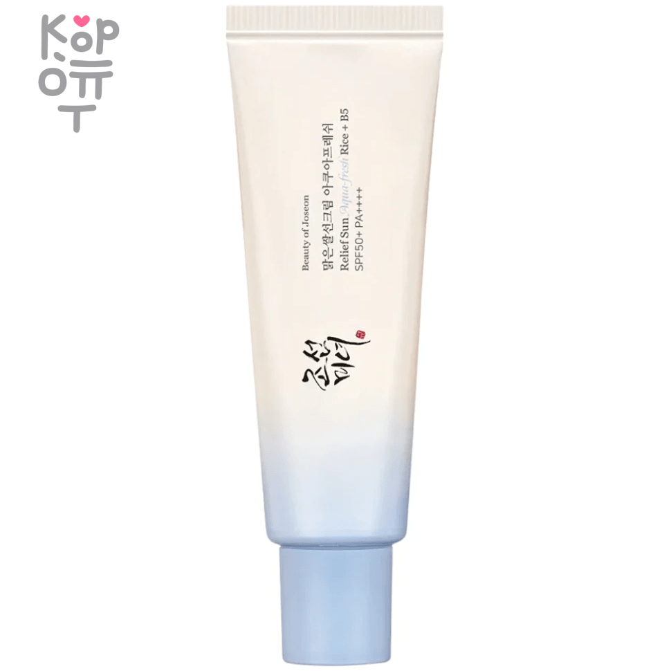 Beauty of Joseon Relief Sun Aqua-fresh Rice+B5 SPF50+ PA++++ - Лёгкий солнцезащитный крем с Пантенолом 50мл., купить с доставкой на дом фото 1 — Корейские товары для всей семьи(КорОпт)