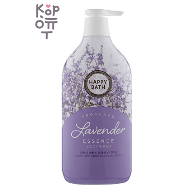 Happy Bath Lavender Essence Body Wash - Гель для душа с экстрактом лаванды, 900 мл
