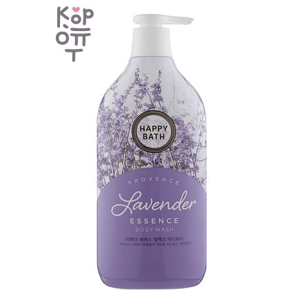 Happy Bath Lavender Essence Body Wash - Гель для душа с экстрактом лаванды, 900 мл