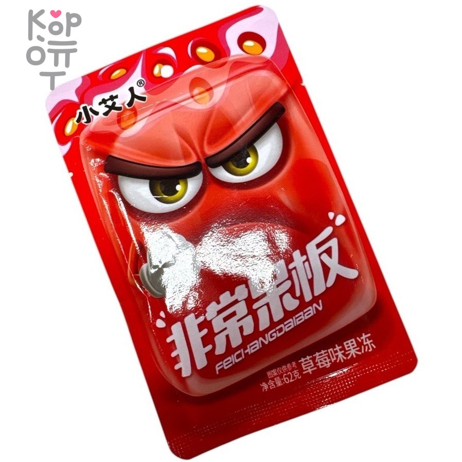 Желе фруктовое Мордочки со вкусом Клубники, купить с доставкой на дом фото 1 &mdash; Корейские товары для всей семьи(КорОпт)