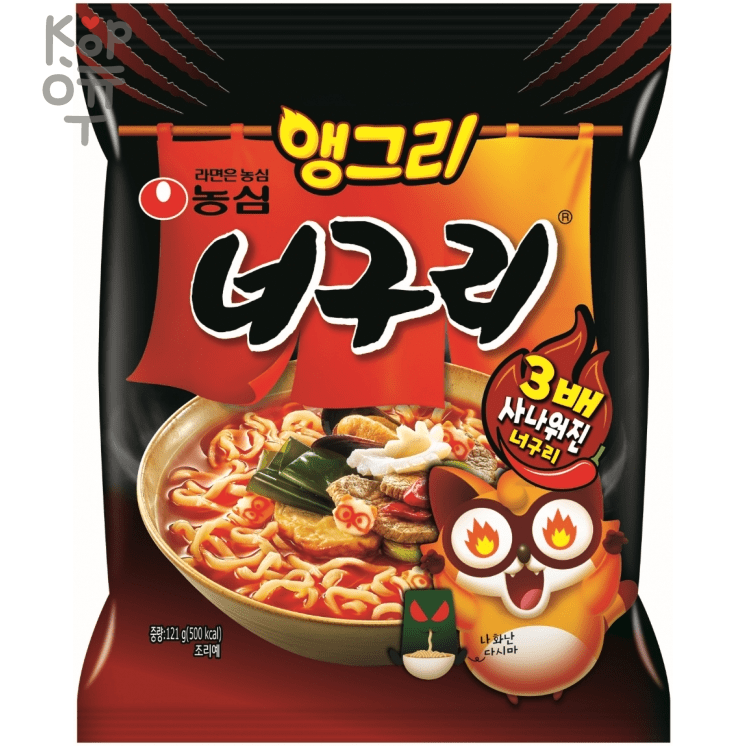 Лапша сублимированная NONGSHIM Angry ChapaGurii - с мясным соусом, экстра острая, 140гр.*20шт., купить с доставкой на дом фото 1 &mdash; Корейские товары для всей семьи(КорОпт)