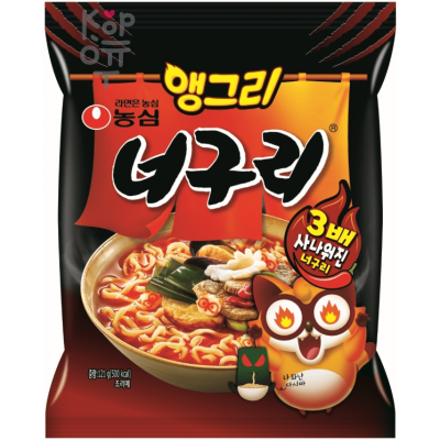 NONGSHIM Angry ChapaGurii Лапша сублимированная с мясным соусом, экстра острая, 140 г