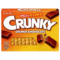 LOTTE Crunky Excellent - Шоколад Кранки хрустящий Экселент, набор 3,75гр.*26шт., 97,5гр.