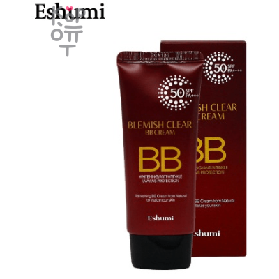 Eshumi Blemish Clear BB Cream SPF 50+++ - Выравнивающий тон кожи ВВ-крем с фактором защиты от солнца 50гр.