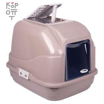 IMAC био-туалет для кошек EASY CAT 50х40х40h см, серо-бежевый — Корейские товары для всей семьи(КорОпт)