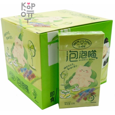 Конфета порошок Shun Long Bubble Meow молочно-фруктовая 5 вкусов, саше