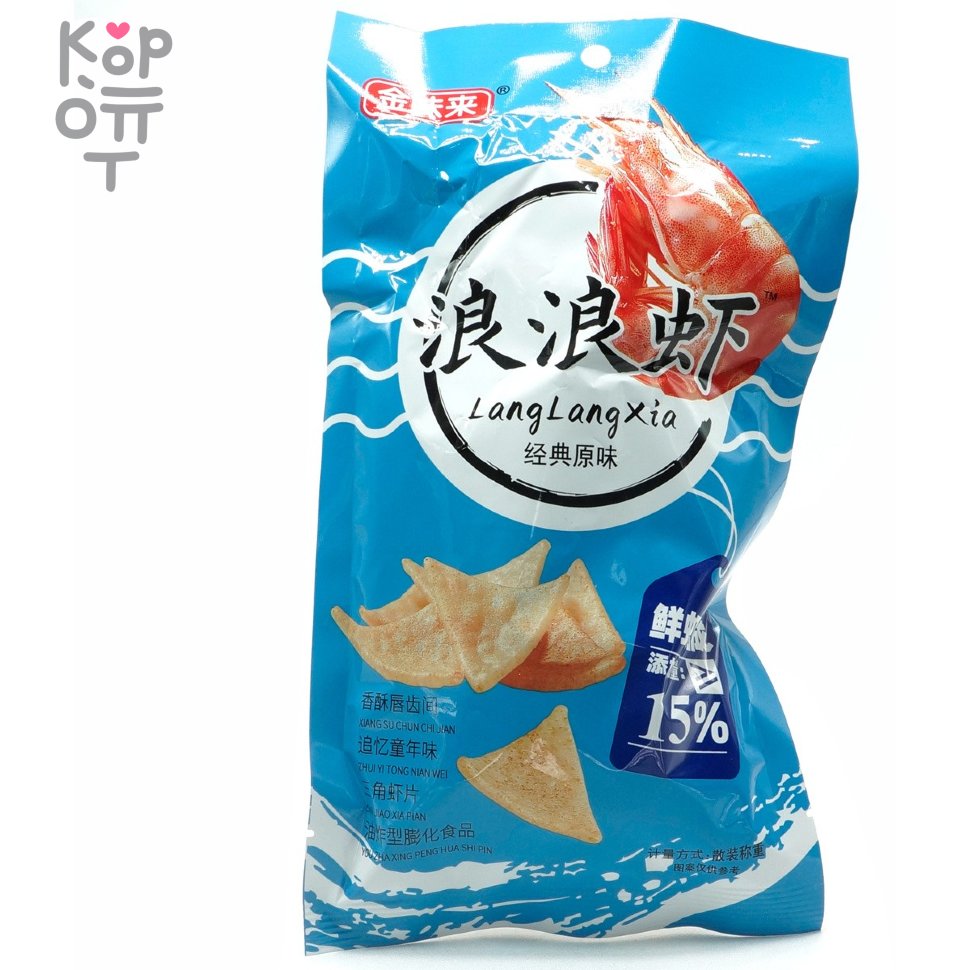 Чипсы LangLangXia Хорошие креветки, купить с доставкой на дом фото 1 &mdash; Корейские товары для всей семьи(КорОпт)