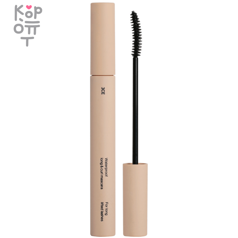 3CE Waterproof Long & Curl Mascara Black - Тушь для ресниц водостойкая Длина и Подкручивание, черная 5,5гр., купить с доставкой на дом фото 1 — Корейские товары для всей семьи(КорОпт)