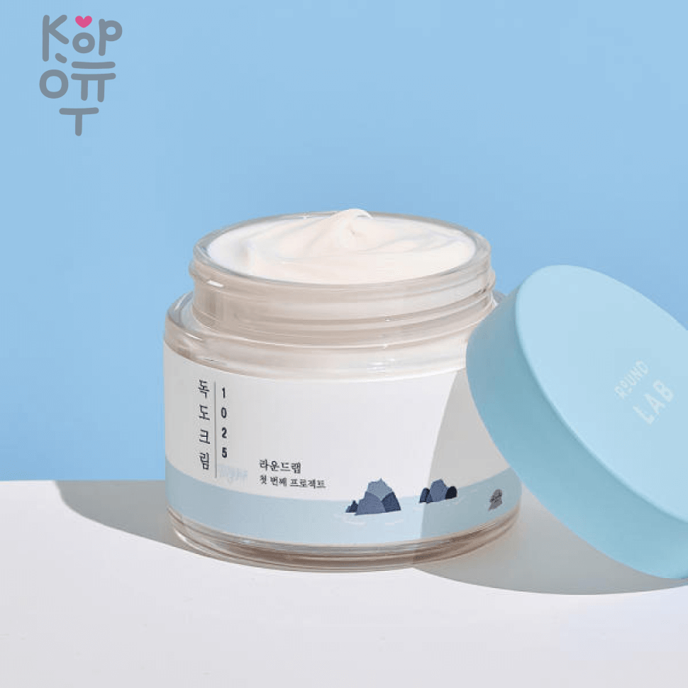 Round Lab 1025 Dokdo Light Cream - Лёгкий увлажняющий крем, 80мл. , купить с доставкой на дом фото 1 &mdash; Корейские товары для всей семьи(КорОпт)