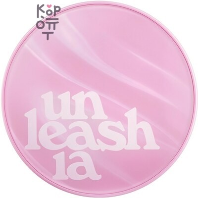 Unleashia Don't Touch Glass Pink Cushion SPF50+ PA++++ - Тональный кушон с сияющим финишем, 15 г