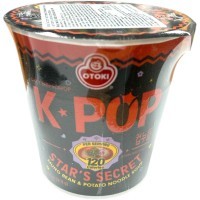 Лапша быстрого приготовления Ottogi star's secret K*POP - Бобы Мун с картофельной лапшой и вкусом Говядины 38гр.