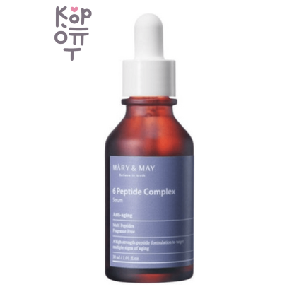 Mary&May 6 Peptide Complex Serum - Антивозрастная сыворотка с комплексом из 6 видов пептидов, 30 мл
