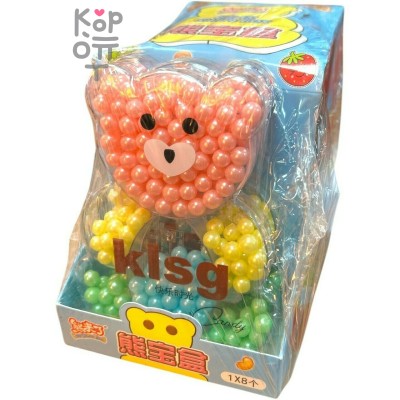 Карамель Bear Shape Box Candy жемчужины с фруктовым вкусом