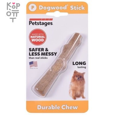 Petstages игрушка для собак Dogwood палочка деревянная 10 см очень маленькая — Корейские товары для всей семьи(КорОпт)