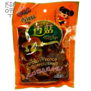 Грибы Шиитаке в пряном соусе, 250гр. — Корейские товары для всей семьи(КорОпт)
