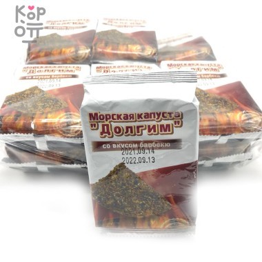 Морская капуста со вкусом барбекю Долгим, 5гр.  — Корейские товары для всей семьи(КорОпт)